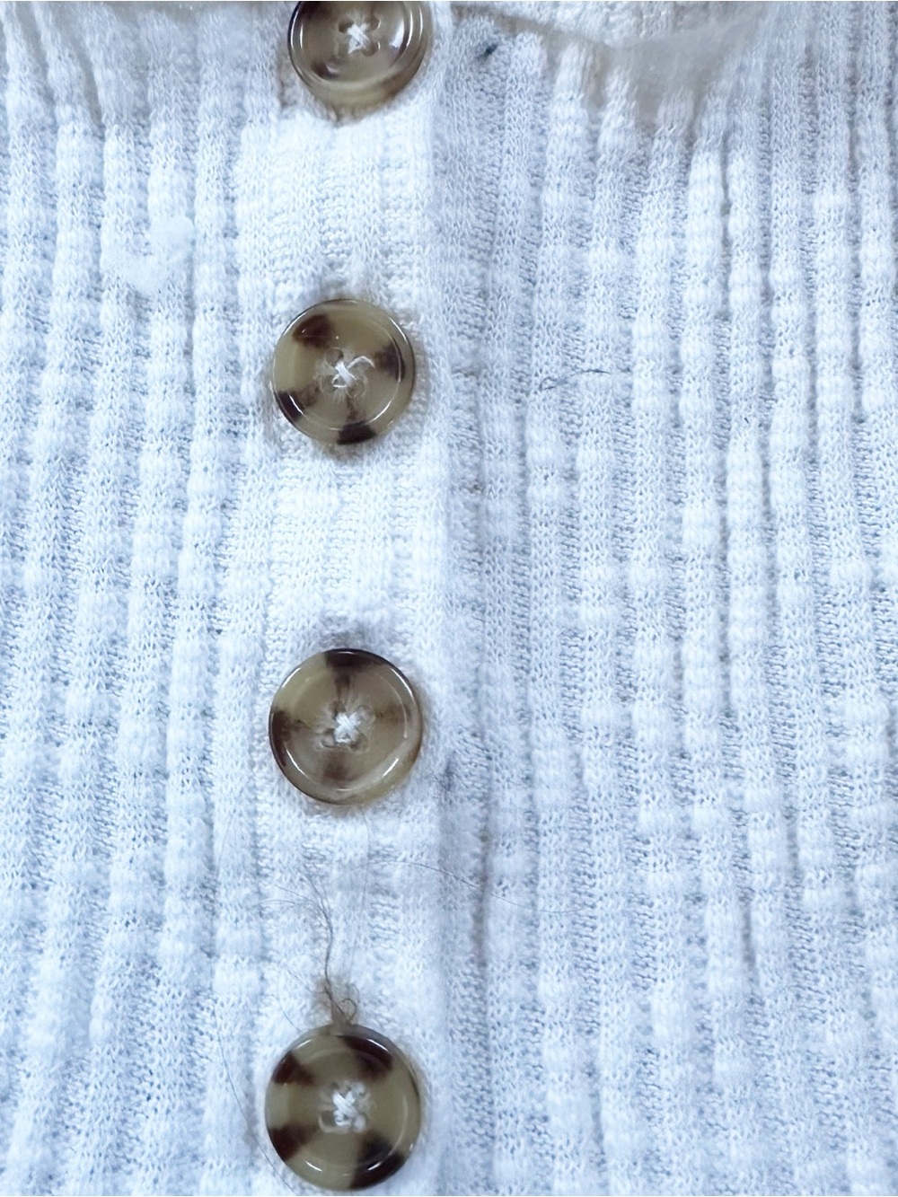 Two Woven Ribbed Button-Front Tanks - Picture 4 of 8